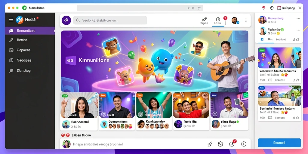 Komunitas aktif membuat pengalaman bermain semakin menyenangkan.