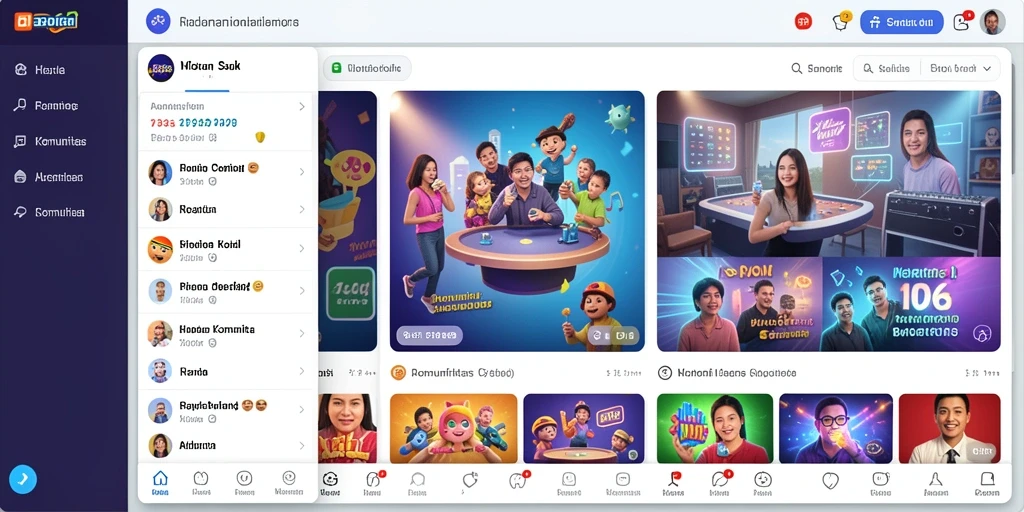 Fitur sosial yang memungkinkan bermain dengan teman-teman.
