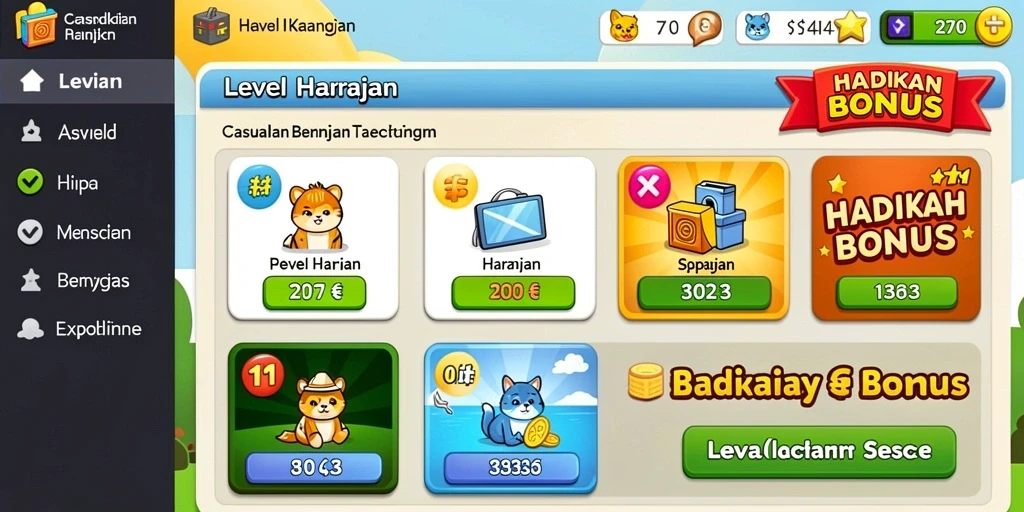 Gameplay seru dengan berbagai tantangan menarik.