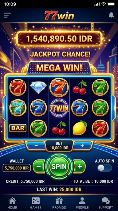 77win — layar beranda